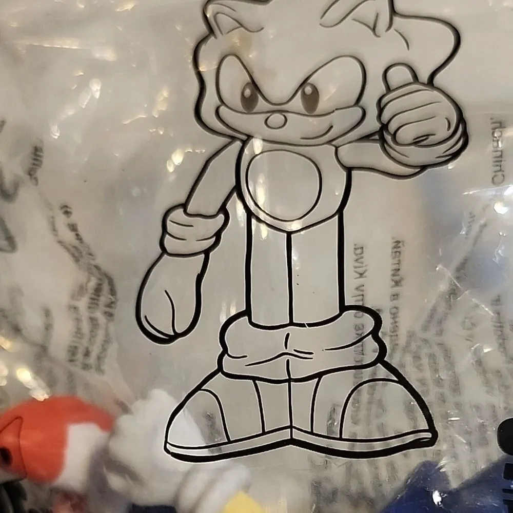 Blue and Red Sonic the Hedgehog Toy